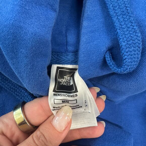 Vintage Y2K The North Face Blue Hoodie Sweatshirt Pullover Men's Medium - Picture 3 of 5